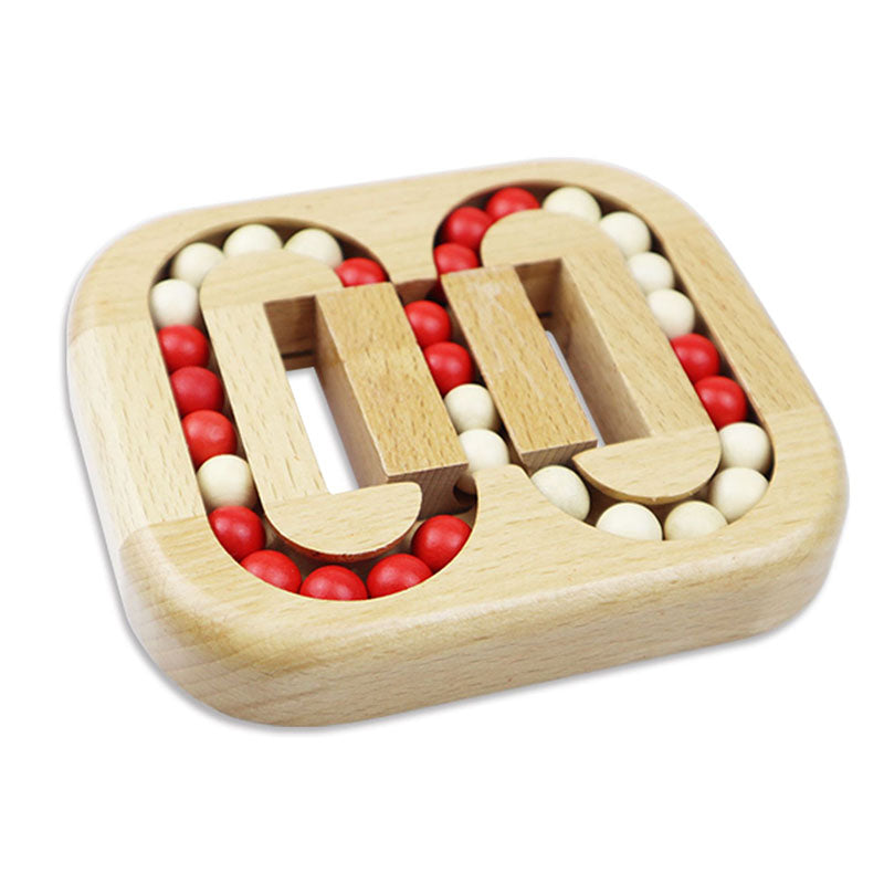 Rotating Magic Bean Fingertip Toy - Wooden IQ Puzzle for Adults and Kids